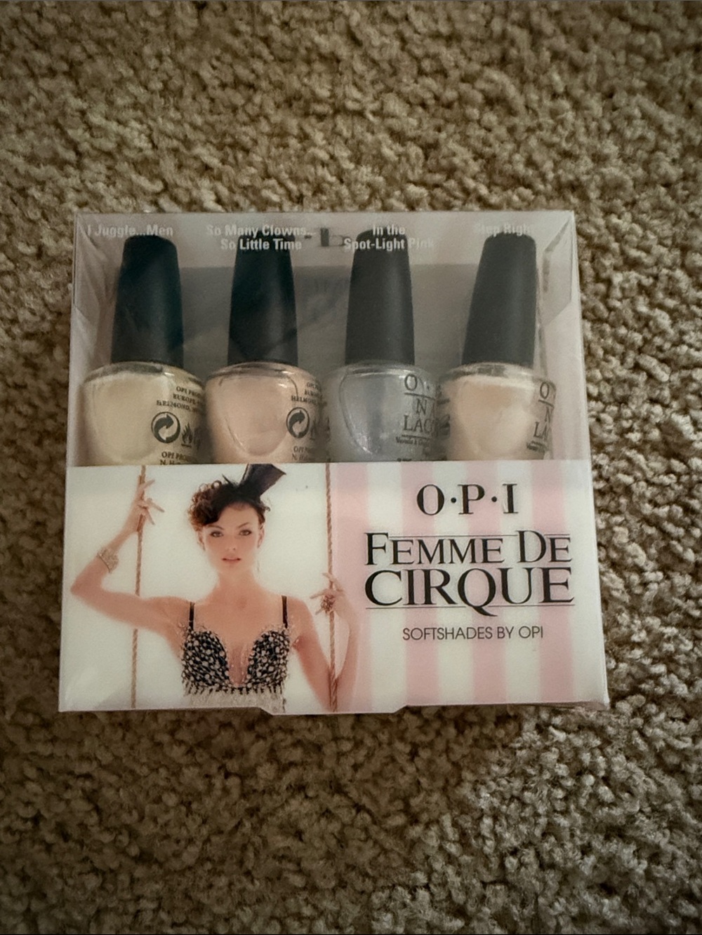 OPI Femme De Cirque 4-Piece Set — Nude, Blush Pink, Silver, Cream